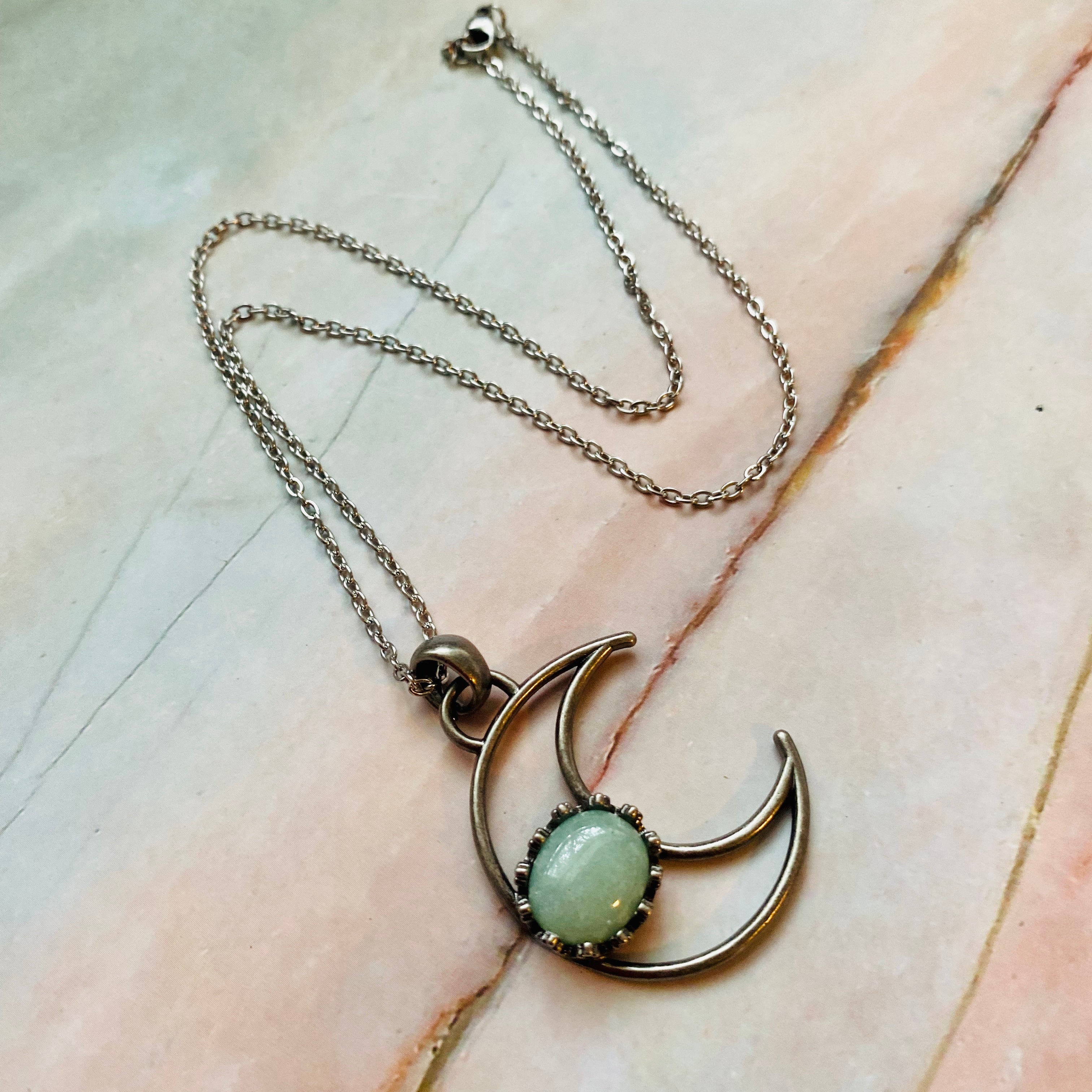 Stone Moon Necklace